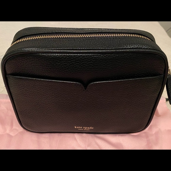 Kate spade black leather camera bag. New - Picture 8 of 16